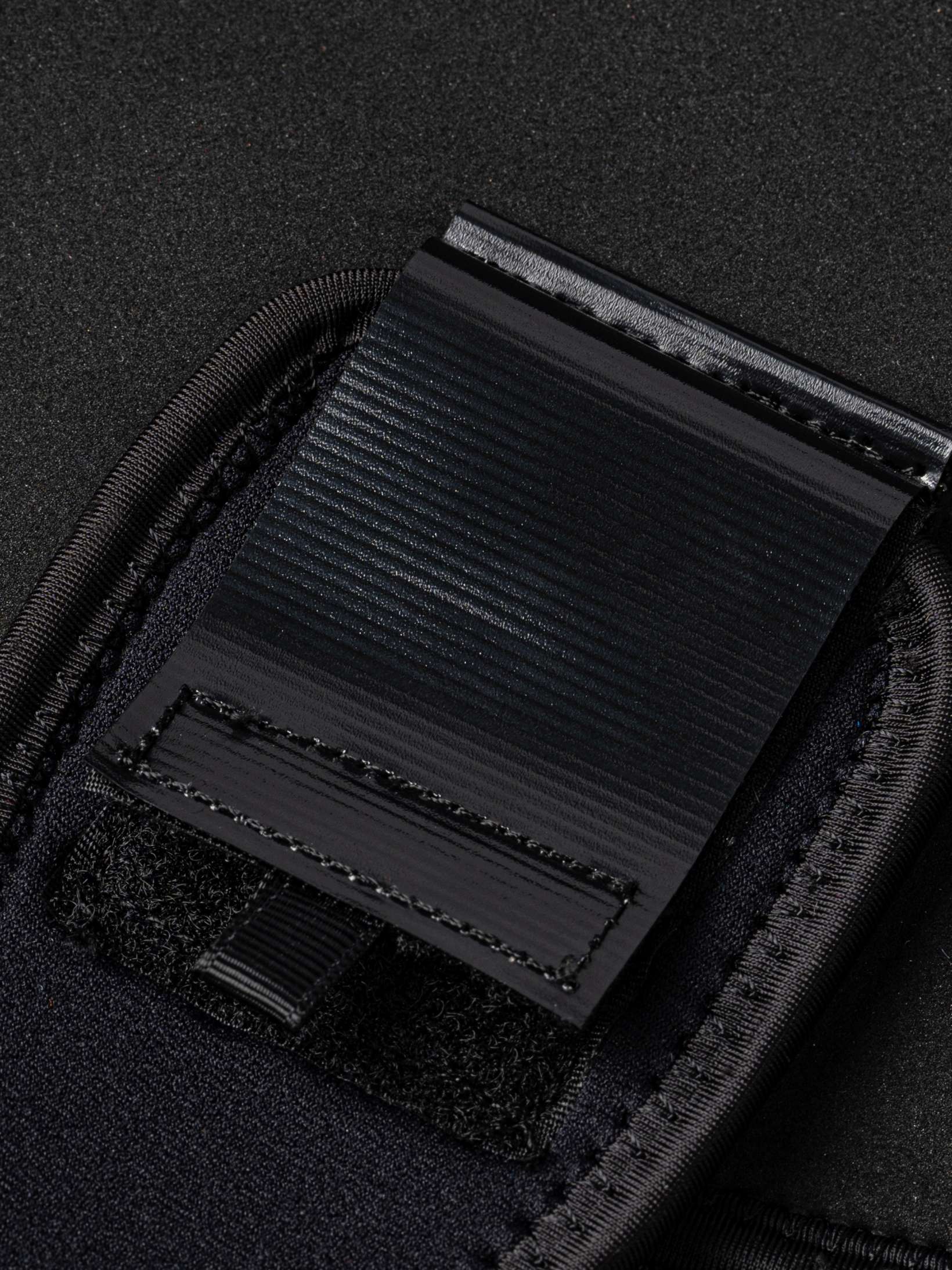 Close up of the velcro closure on the womens open cell wetsuit