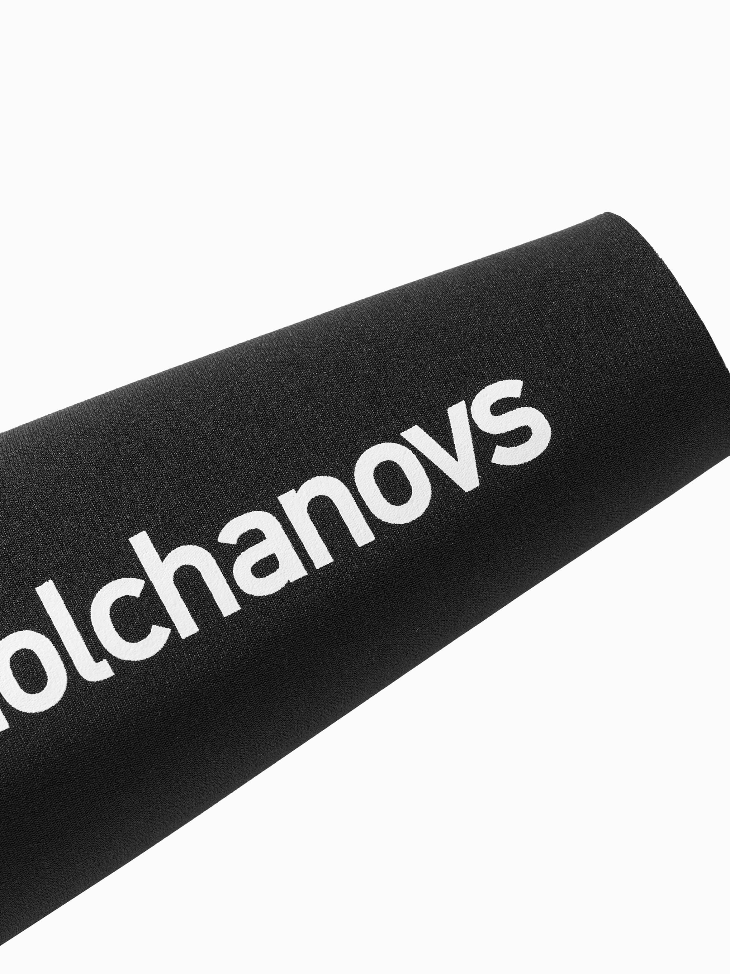 Close up of Molchanovs logo on the wetsuit sleeve